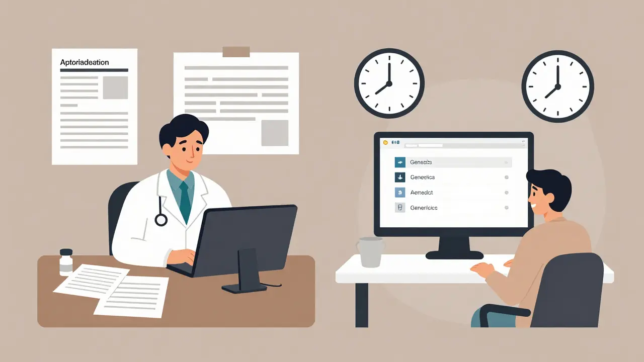 Streamlined doctor's workflow with EHR suggesting generics, saving time and reducing paperwork.