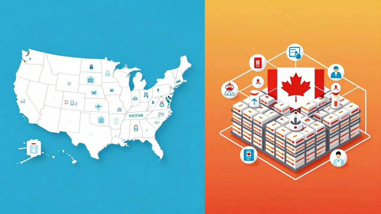 Comparison of fragmented drug supply versus a strategic stockpile