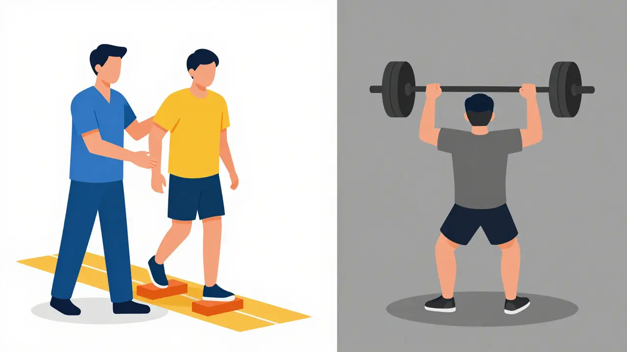 Comparison of effective vs ineffective ataxia rehab methods